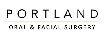 Logo featuring the text "PORTLAND ORAL & FACIAL SURGERY" in a modern font, with "PORTLAND" in larger letters and "& FACIAL SURGERY" below it in smaller letters.